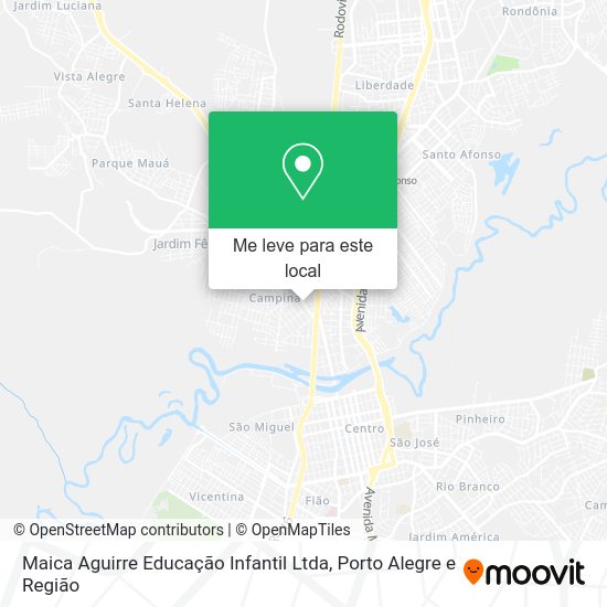 Maica Aguirre Educação Infantil Ltda mapa