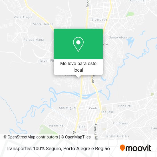 Transportes 100% Seguro mapa