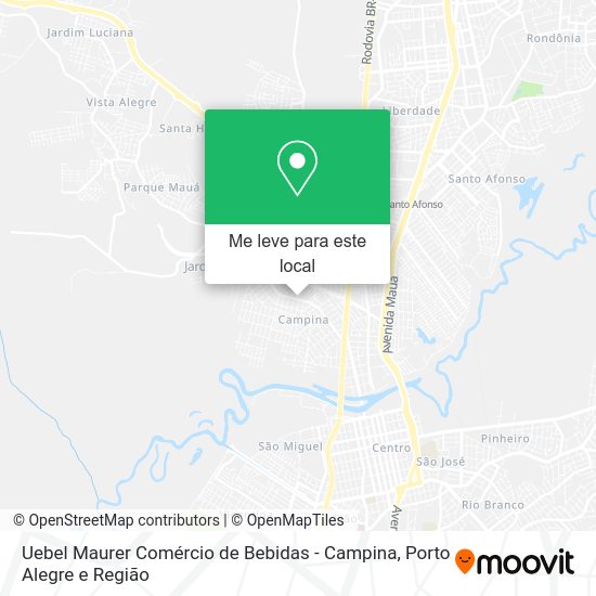 Uebel Maurer Comércio de Bebidas - Campina mapa
