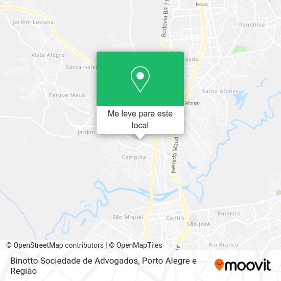 Binotto Sociedade de Advogados mapa