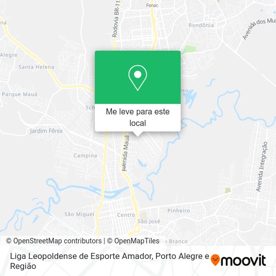 Liga Leopoldense de Esporte Amador mapa
