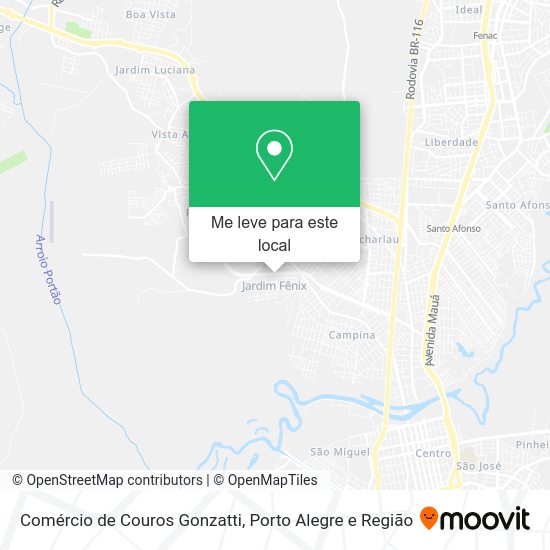 Comércio de Couros Gonzatti mapa