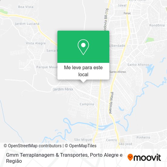 Gmm Terraplanagem & Transportes mapa