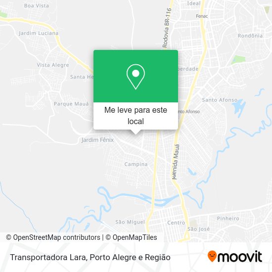 Transportadora Lara mapa