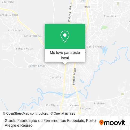 Gtools Fabricação de Ferramentas Especiais mapa