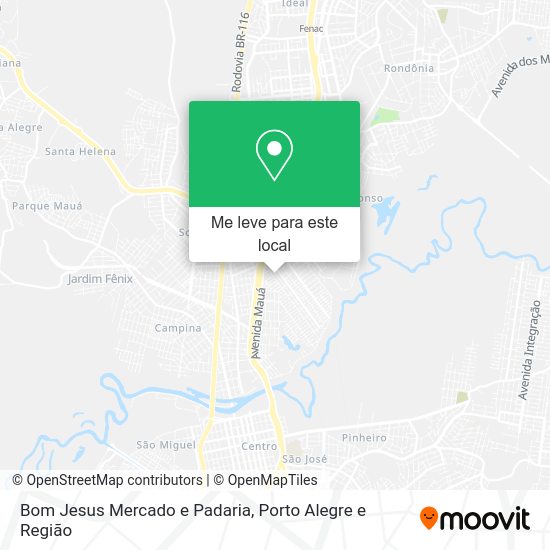 Bom Jesus Mercado e Padaria mapa