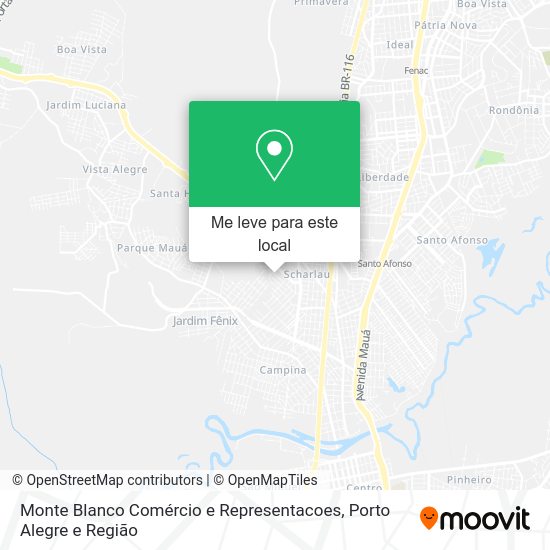 Monte Blanco Comércio e Representacoes mapa