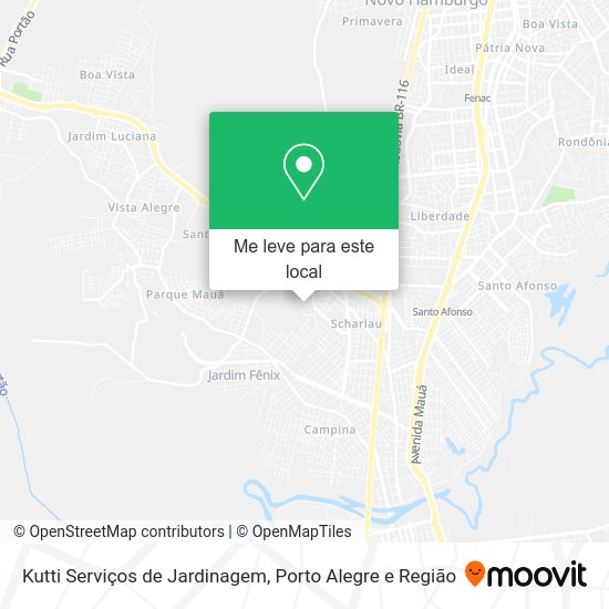 Kutti Serviços de Jardinagem mapa
