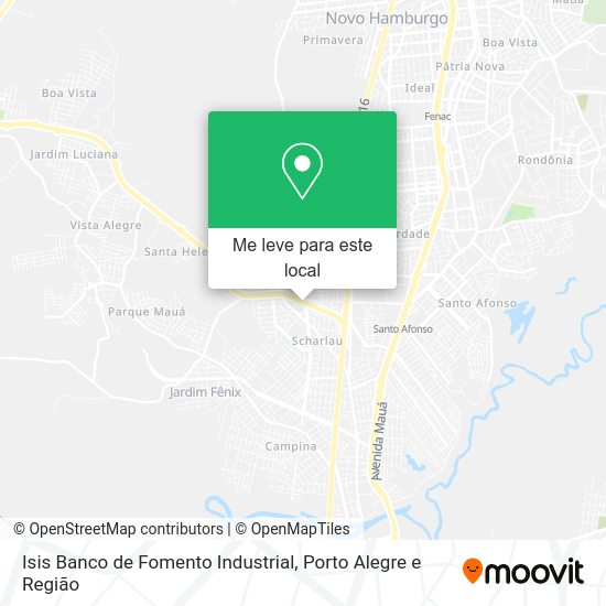 Isis Banco de Fomento Industrial mapa