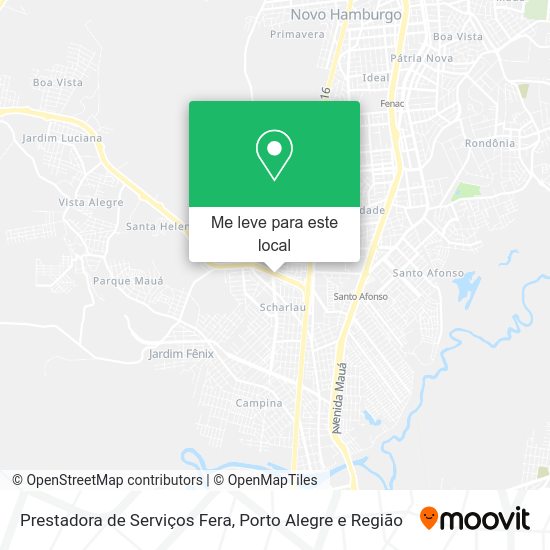 Prestadora de Serviços Fera mapa