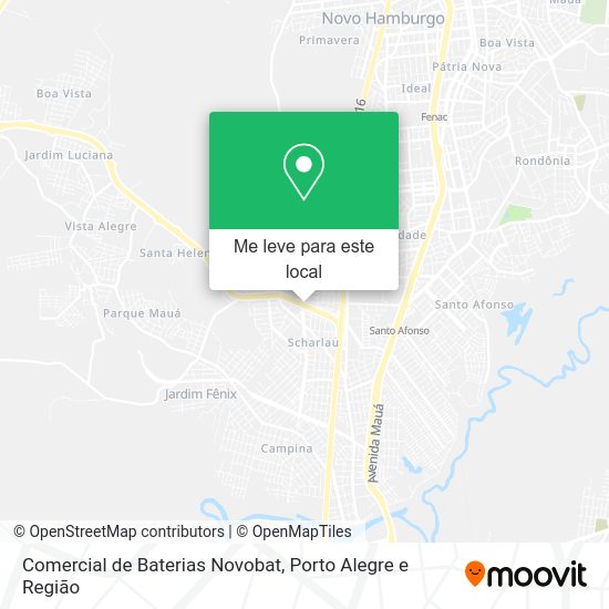 Comercial de Baterias Novobat mapa