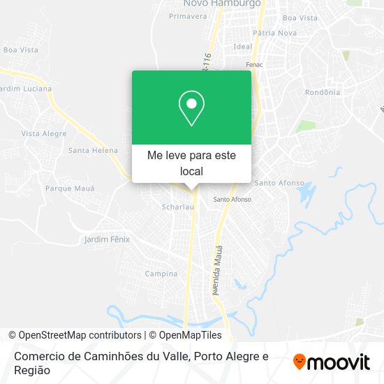 Comercio de Caminhões du Valle mapa