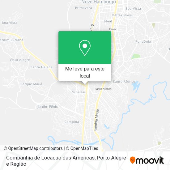 Companhia de Locacao das Américas mapa