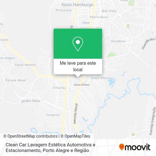 Clean Car Lavagem Estética Automotiva e Estacionamento mapa