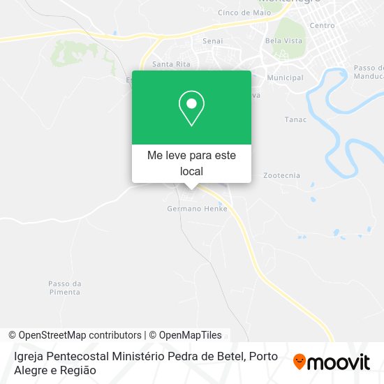 Igreja Pentecostal Ministério Pedra de Betel mapa