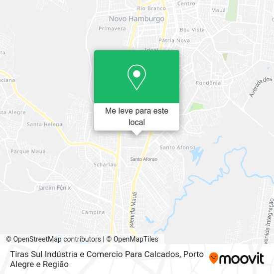 Tiras Sul Indústria e Comercio Para Calcados mapa