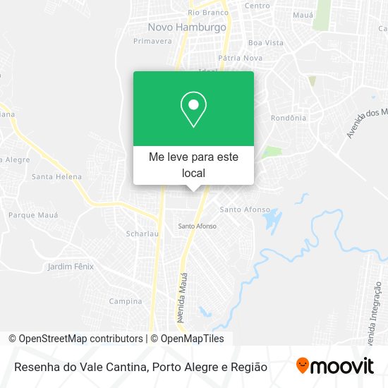 Resenha do Vale Cantina mapa