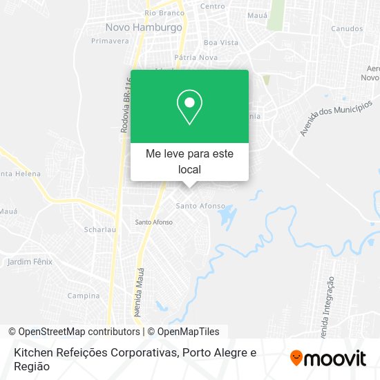 Kitchen Refeições Corporativas mapa