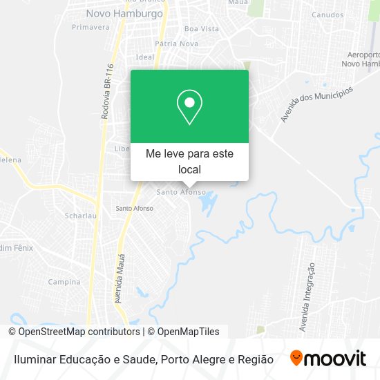 Iluminar Educação e Saude mapa