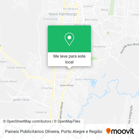 Paineis Publicitários Oliveira mapa