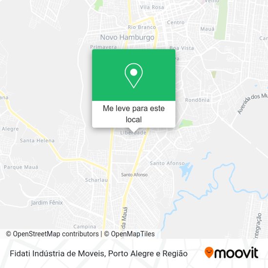 Fidati Indústria de Moveis mapa