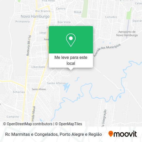Rc Marmitas e Congelados mapa