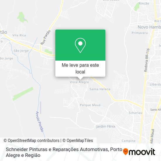 Schneider Pinturas e Reparações Automotivas mapa