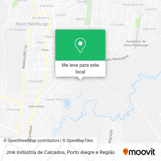 Jmk Indústria de Calcados mapa