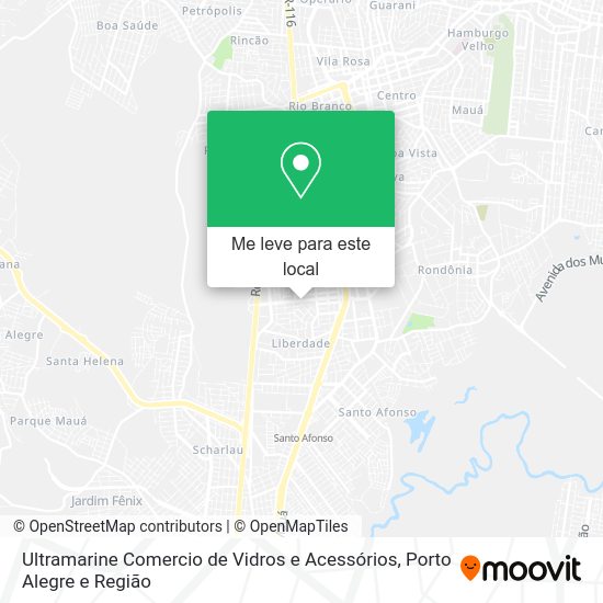 Ultramarine Comercio de Vidros e Acessórios mapa