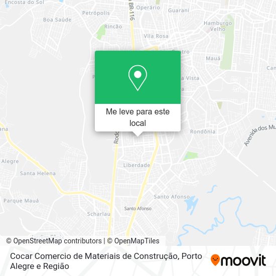 Cocar Comercio de Materiais de Construção mapa