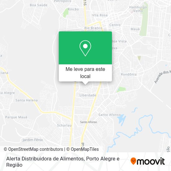 Alerta Distribuidora de Alimentos mapa