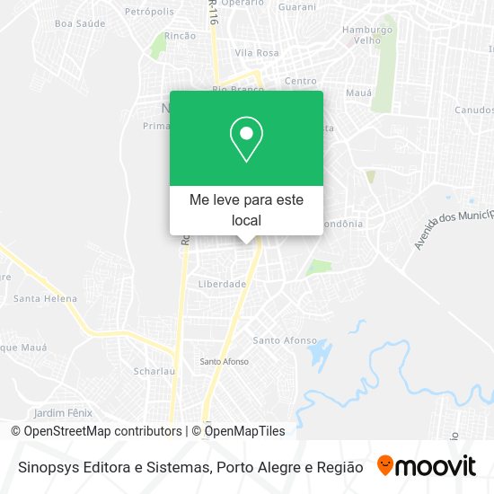 Sinopsys Editora e Sistemas mapa