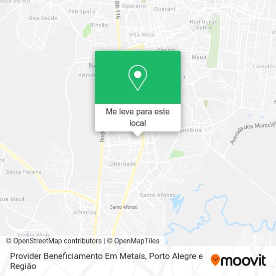 Provider Beneficiamento Em Metais mapa