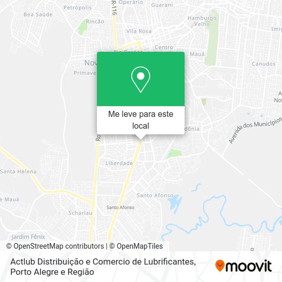 Actlub Distribuição e Comercio de Lubrificantes mapa