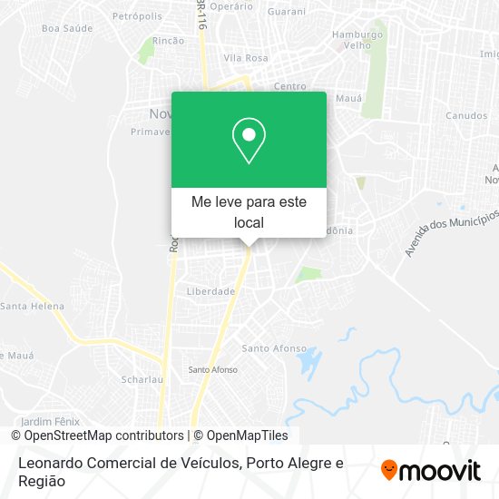 Leonardo Comercial de Veículos mapa