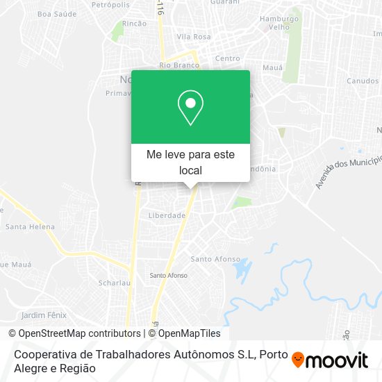 Cooperativa de Trabalhadores Autônomos S.L mapa