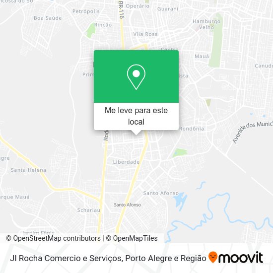 Jl Rocha Comercio e Serviços mapa