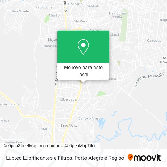 Lubtec Lubrificantes e Filtros mapa