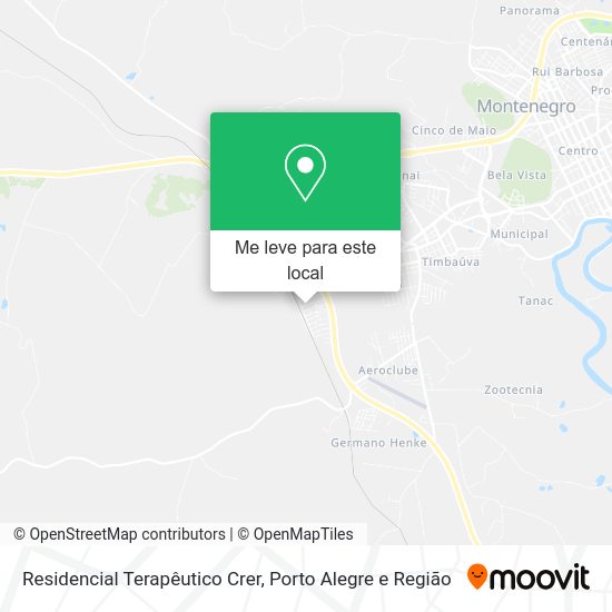 Residencial Terapêutico Crer mapa