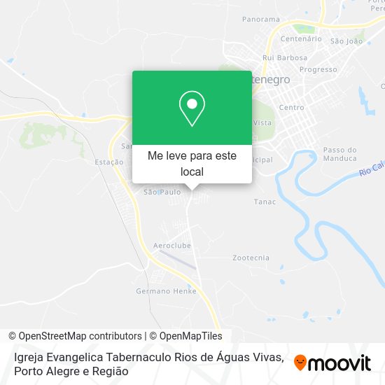 Igreja Evangelica Tabernaculo Rios de Águas Vivas mapa