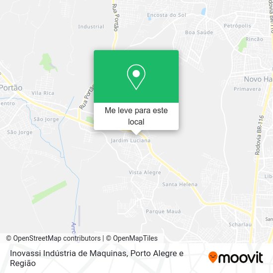 Inovassi Indústria de Maquinas mapa