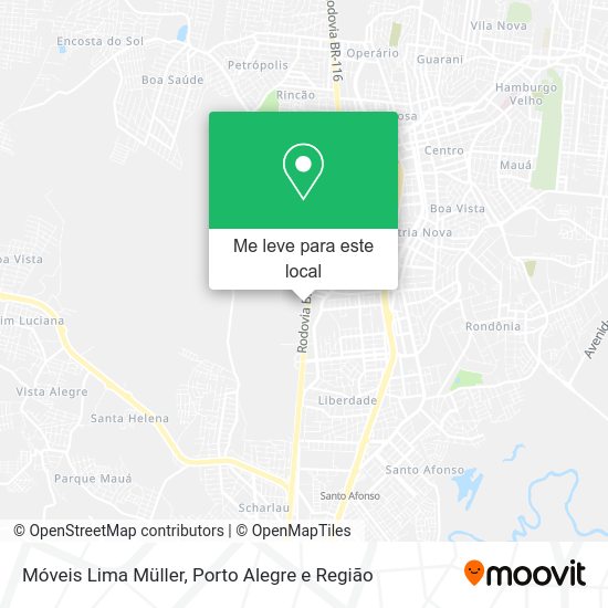 Móveis Lima Müller mapa