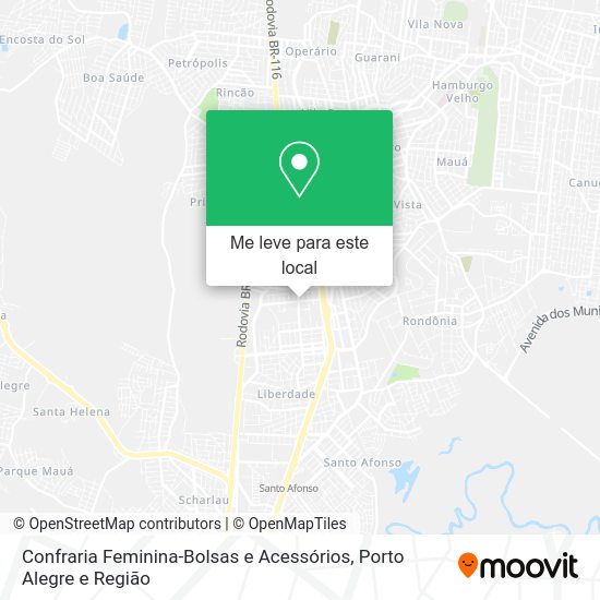 Confraria Feminina-Bolsas e Acessórios mapa