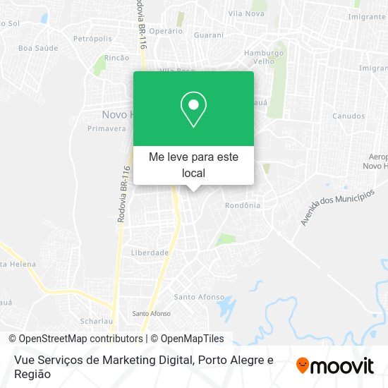 Vue Serviços de Marketing Digital mapa