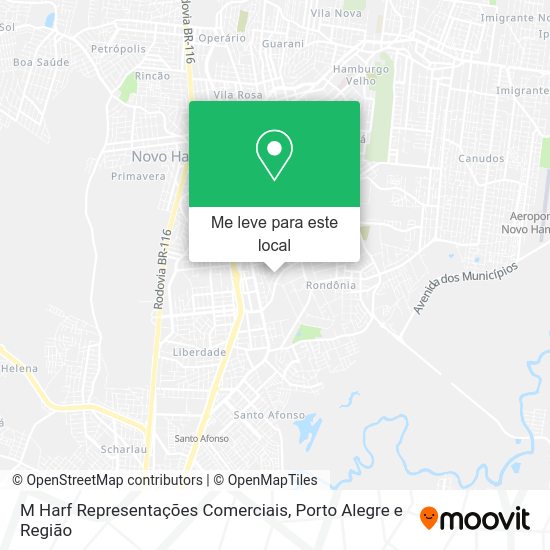 M Harf Representações Comerciais mapa