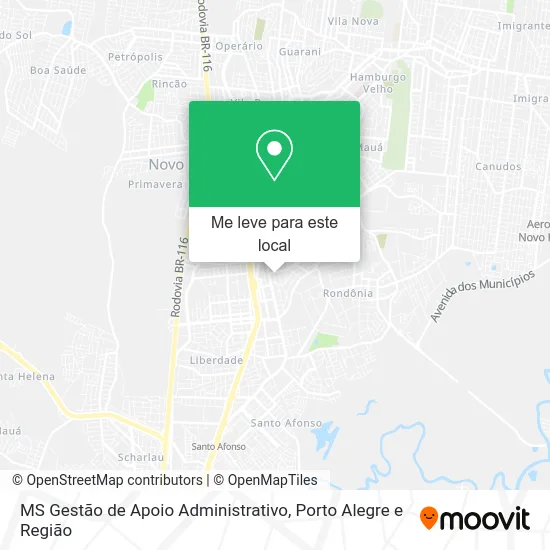MS Gestão de Apoio Administrativo mapa