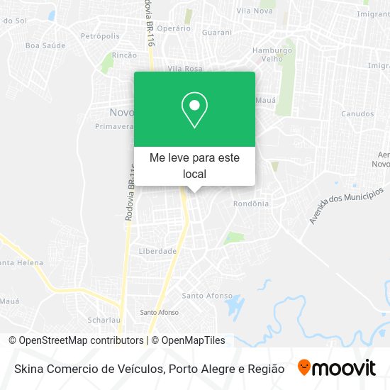 Skina Comercio de Veículos mapa