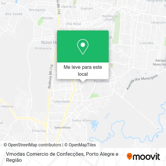 Vmodas Comercio de Confecções mapa