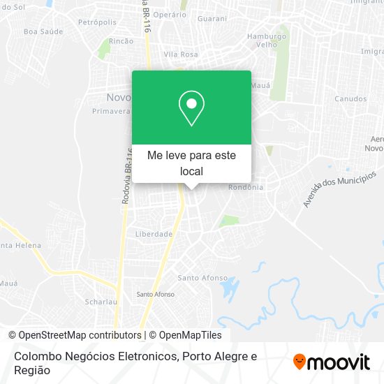 Colombo Negócios Eletronicos mapa