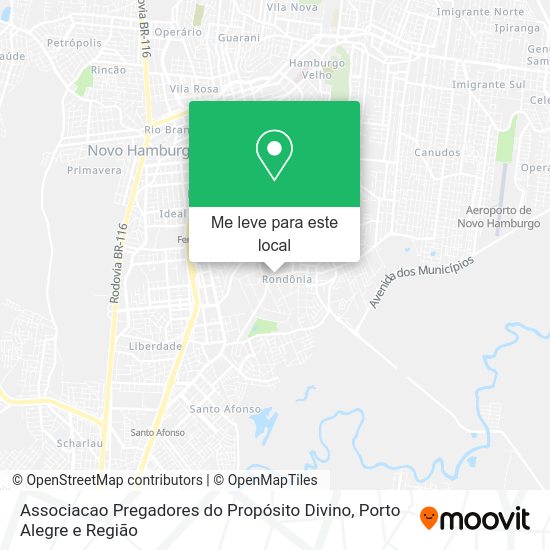 Associacao Pregadores do Propósito Divino mapa